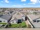 Aerial view showing the home's backyard, landscaping and surrounding area at 2860 N Riverdale Ln, Casa Grande, AZ 85122