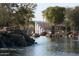 Serene water feature with a cascading waterfall at 41319 N Panther Creek Ct, Anthem, AZ 85086