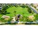 Aerial view of a neighborhood park with a gazebo at 4746 S Ferric --, Mesa, AZ 85212