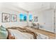 Comfortable bedroom with city views and a dedicated workspace at 3131 N Central Ave # 6017, Phoenix, AZ 85012