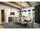 Formal dining room with chandelier and access to wine cellar at 7543 N Mockingbird Ln, Paradise Valley, AZ 85253