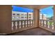 Private balcony overlooking a residential area at 7920 E Camelback Rd # 609, Scottsdale, AZ 85251