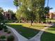 Landscaped grounds with walking paths and lush greenery at 8260 E Arabian Trl # 151, Scottsdale, AZ 85258