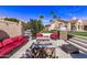 Cozy fire pit area with comfortable seating at 9840 N 111Th Pl, Scottsdale, AZ 85259