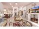 Open living area with views into the dining and kitchen areas at 9840 N 111Th Pl, Scottsdale, AZ 85259