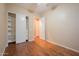 Spacious bedroom with hardwood floors and closet at 10878 N 120Th Pl, Scottsdale, AZ 85259