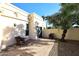 Private patio with seating area, providing an outdoor oasis at 11142 E Sorrel Ln, Scottsdale, AZ 85259