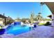 Relaxing pool with a pergola, loungers, and a cactus backdrop at 11142 E Sorrel Ln, Scottsdale, AZ 85259