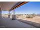 Covered patio with concrete flooring and mountain views at 16348 E Skinner Dr, Scottsdale, AZ 85262