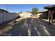 Large backyard with a shed and patio area at 350 N 88Th St, Mesa, AZ 85207