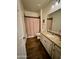 Bathroom with shower/tub combo and granite vanity at 1099 E Tekoa Ave, Gilbert, AZ 85298