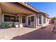 Covered patio and brick pavers in the backyard at 16418 N 168Th Ln, Surprise, AZ 85388