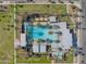 Aerial view of community pool and surrounding amenities at 22862 E Bonanza Way, Queen Creek, AZ 85142