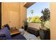 Private patio with seating area, perfect for relaxing and enjoying the view at 2989 N 44Th St # 1036, Phoenix, AZ 85018