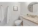 Clean bathroom with granite countertop and white vanity at 5524 N 3Rd Ave, Phoenix, AZ 85013