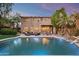 Inviting backyard pool with patio furniture and mountain views at 10263 E Verbena Ln, Scottsdale, AZ 85255