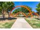 Modern playground with unique orange climbing structures at 4506 S Eastern Run, Mesa, AZ 85212