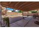 Spacious backyard patio with brick pavers and covered seating area at 6428 W Townley Ave, Glendale, AZ 85302