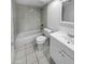 Clean bathroom with a shower/tub combo and vanity at 14221 N 39Th Dr, Phoenix, AZ 85053