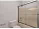 Bathroom with a shower/tub combo and sliding glass door at 17025 E La Montana Dr # 123, Fountain Hills, AZ 85268