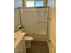 Clean bathroom with shower/tub combo and white tile at 18945 W Mead Dr, Buckeye, AZ 85326