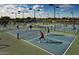 Well-lit outdoor pickleball courts for recreational use at 3575 N Colonial Ct, Florence, AZ 85132