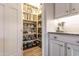 Well-organized pantry with ample shelving for storage at 6916 E Quince St, Mesa, AZ 85207