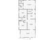 Floor plan showcasing a 3 bedroom, 2 bath home at 201 E 9Th St, Casa Grande, AZ 85122