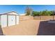 Metal storage shed in backyard at 2304 E Aire Libre Ave, Phoenix, AZ 85022