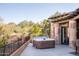 Relaxing hot tub on the patio with scenic views at 27939 N 100Th Pl, Scottsdale, AZ 85262