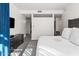 Main bedroom with access to a private balcony at 4739 N Scottsdale Rd # 2002, Scottsdale, AZ 85251