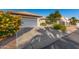 Grey driveway and garage with yellow flowering bushes at 14820 W Verde Ln, Goodyear, AZ 85395