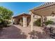 Spacious patio area with seating and a pergola at 25820 S Beech Creek Dr, Sun Lakes, AZ 85248