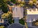 Bird's-eye view of the house, pool, and surrounding landscape at 3370 S Pleasant Pl, Chandler, AZ 85248