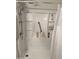 Updated shower with multiple shelves and grab bar at 540 N May St # 2109, Mesa, AZ 85201