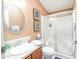 Clean bathroom with a shower/tub combo and a vanity at 5735 E Mcdowell Rd # 457, Mesa, AZ 85215