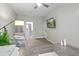 Bright home office features built-in desk, comfortable seating, and large TV at 730 E Mesquite St, Phoenix, AZ 85086