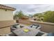 Outdoor patio with fire pit and comfortable seating at 730 E Mesquite St, Phoenix, AZ 85086
