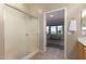 Bathroom with shower and view of bedroom at 11163 E New Frontier Ct, Gold Canyon, AZ 85118