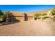 Two-car garage with a brick paved driveway at 16002 N Tabasco Cir, Fountain Hills, AZ 85268