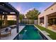 Private pool and pergola create a relaxing atmosphere at 17504 N 96Th Way, Scottsdale, AZ 85255