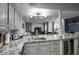 Granite kitchen island with sink and wine cooler at 2142 E Turney Ave # 9, Phoenix, AZ 85016