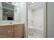 Clean bathroom with a tub and shower at 2301 E University Dr # 339, Mesa, AZ 85213