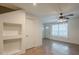 Open dining area with built-in shelving and exterior door at 2301 E University Dr # 339, Mesa, AZ 85213