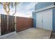 Private patio with storage and brick wall at 2301 E University Dr # 339, Mesa, AZ 85213