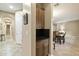 Built-in kitchen pantry with granite countertop at 3551 W Hidden Mountain Ln, Anthem, AZ 85086