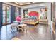 Opulent bedroom with a statement bed, artwork, and access to a private patio at 6240 N 59Th Pl, Paradise Valley, AZ 85253