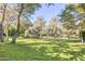 Expansive green lawn with mature trees and lush landscaping at 6240 N 59Th Pl, Paradise Valley, AZ 85253