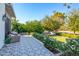 Charming patio with patterned tile and comfortable seating at 6705 E Lafayette Blvd, Scottsdale, AZ 85251