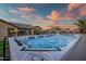 Enjoy this modern, relaxing pool and spa area at 15053 S 181St Dr, Goodyear, AZ 85338